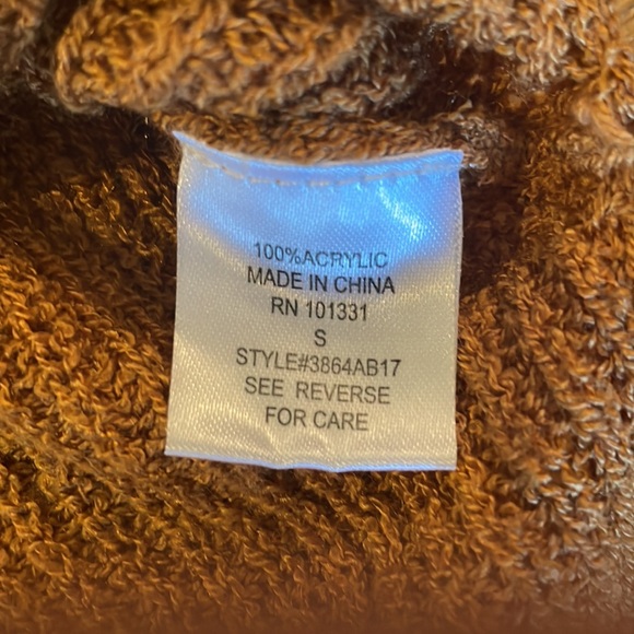 Light Brown V-Cut out Sweater - Picture 6 of 6